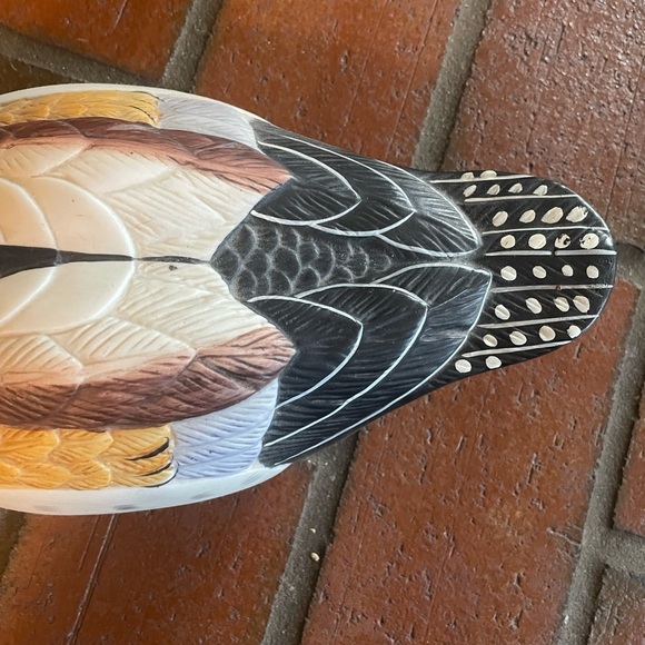 Duck Decoy Or Table Figurine Vintage Ceramic Nice Realistic Painted - Picture 2 of 9